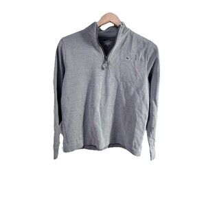 Vineyard Vines Heather Gray Quarter-Zip Sweatshirt